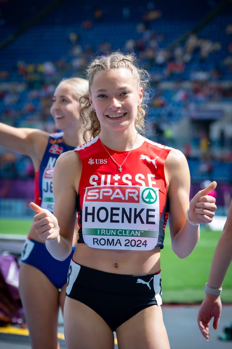Fabienne Hoenke freut sich über ihren EM-Start in Rom. Foto: athletix.ch