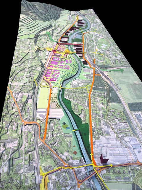 Modell des Birsraums. Foto: zVg