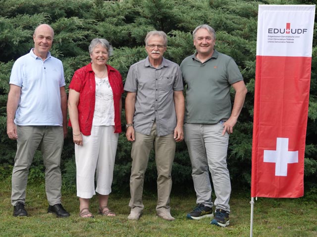 Die Kandidierenden des Bezirks Rheinfelden (von links): Andreas Schneider, Monika Hottinger, Hans Jörg Kunz, Wolfgang Burgstaller. Foto: zVg