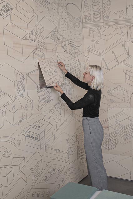 Im «Mitmach-Museum» des Naturamas erschaffen Familien verteilt über mehrere Sonntage ihre eigenen Visionen einer lebenswerten Stadt der Zukunft. Foto: © Naturama Aargau