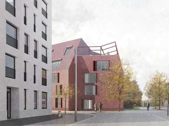 Der Neubau aus der Perspektive der Habich-Dietschy-Strasse. Foto: zVg