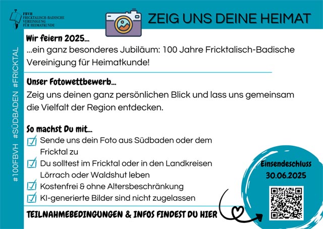 Teilnahmebedingungen für den Fotowettbewerb. 