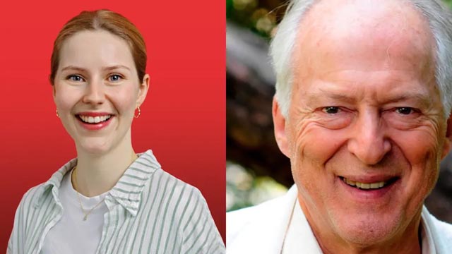 Fiona Graham (neu im Vorstand) und Beat von Scarpatetti (verabschiedet). Foto: zVg