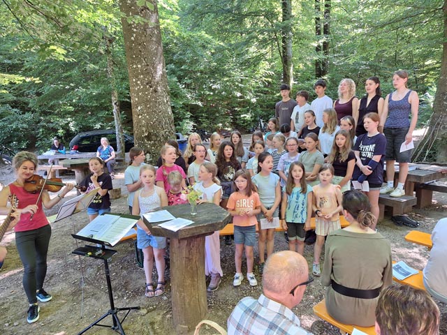 Ökumenischer Waldgottesdienst in Gipf-Oberfrick. Foto: zVg
