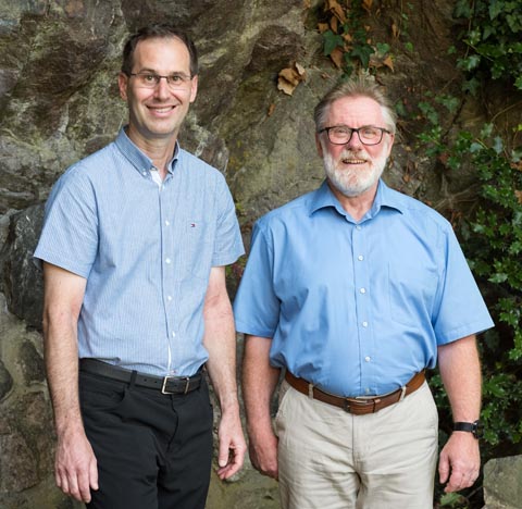 Christian Winter (links) und John Warpelin. Foto: Edwin Rüede