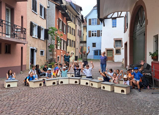 Igelboxen-Bauaktion des NVR und Juna Regio Rheinfelden. Foto: zVg 