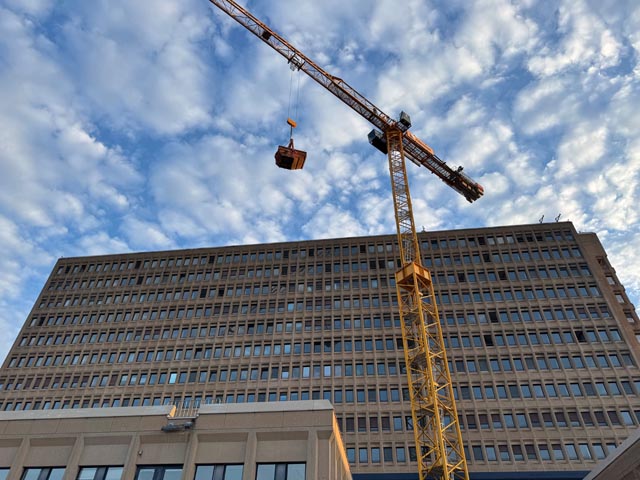 Greenpower: Der Kran, der Energie produziert. Foto: zVg