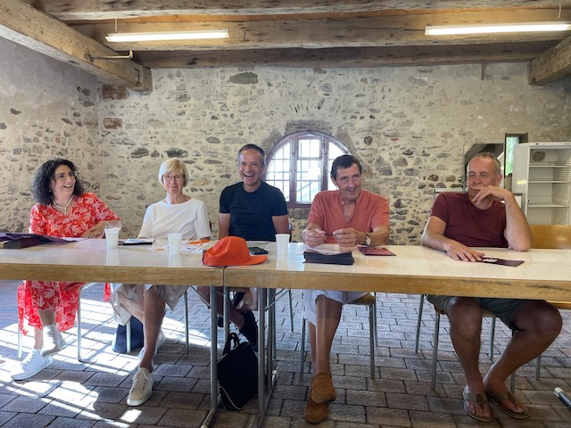 Das OK der Kulturnacht 2025 von links: Manuela Schneider, Ursula Jutzi, Roland Sens, Roland Kaufmann (Präsident) und Reto Weiss. Foto: Andrea Worthmann