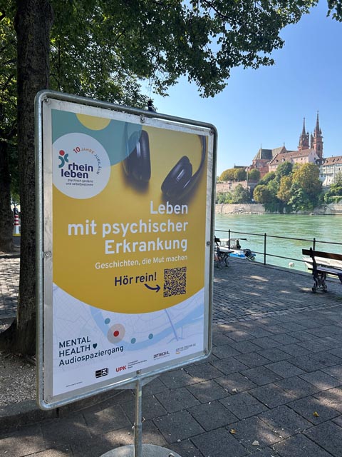  Stationen des Audiospaziergangs in Basel. Foto: zVg