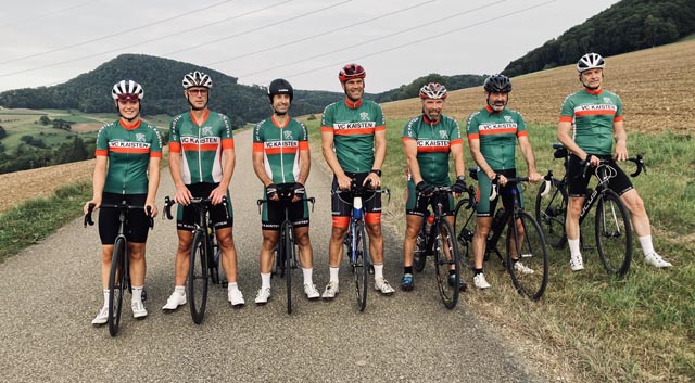 Die VCK-Fahrer nach dem Rennen auf dem Kaistenberg. Foto: zVg