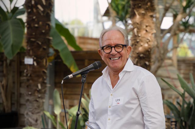 Redner und langjähriger Mentor Urs Schmid: «Jede und jeder verdient eine faire Chance auf dem Arbeitsmarkt, unabhängig vom Geburtsdatum.» Foto: zVg