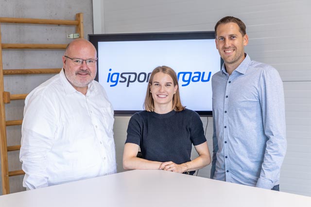 örg Sennrich (Präsident), Michelle Heimberg (Projektleiterin) und Lukas Fischer (Geschäftsführer) (Bild: Fabio Baranzini / IG Sport Aargau). Foto: zVg