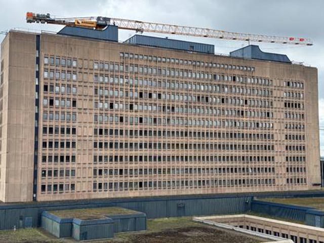 Der Altbau des Kantonsspitals Baden