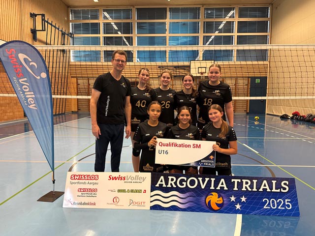 Die U16-Mädchen des TSV Frick Volleyball. Foto: zVg