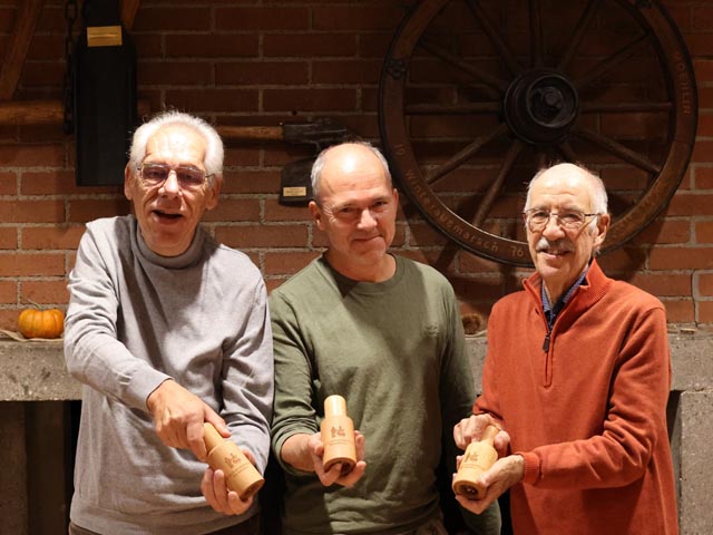 Verabschiedet: Die drei langjährigen, treuen BFD-Fahrer Markus Müller, Uwe Kloiber, Fritz Blaser. Foto: zVg