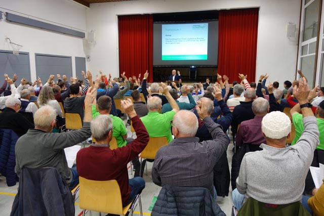 Zustimmungsfreudige Gemeindeversammlung. Foto: zVg