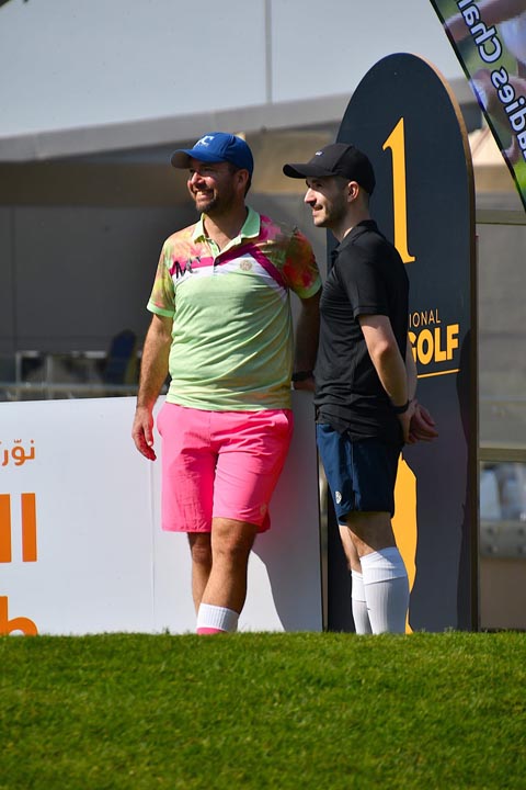 Erfolgreiche Footgolf-Spieler: der Rheinfelder Malte Commandeur und der Basler Matej Vnad. Foto: zVg