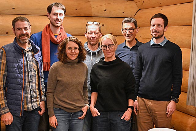Neuer Vorstand: hinten von links: HP Regenass, Vincent Jonischkeit, Andi Klose, Marco Barbazza und Stefan Freiermuth; vorne von links: Ines Stocker und Christine Steck. Foto: Christine Steck
