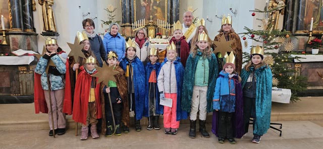 Sternsinger auch in Böztal unterwegs. Foto: zVg