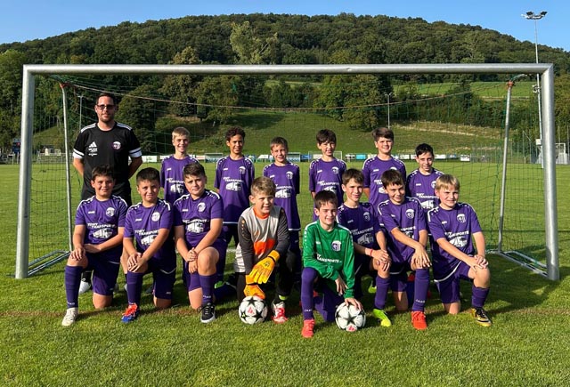 Die Junioren D des FC Eiken. Foto: zVg