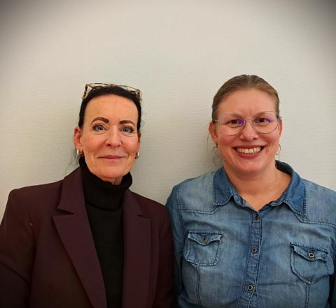 Präsidentin Béa Bieber mit dem neuen Vorstandsmitglied Alexandra Robert. Foto: zVg 