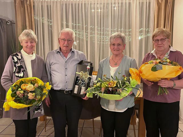 Von links: Lisbeth Müller, Josef Amrhein, Josy Müller und Sonja Amsler; es fehlt Josef O. Winter. Foto: zVg