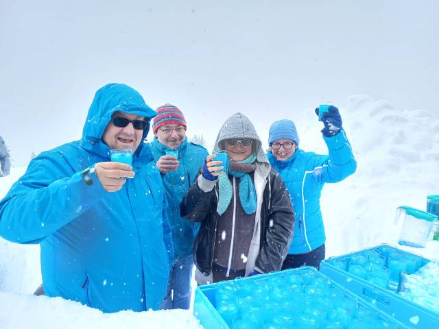 Mocktail zur Schneeparty