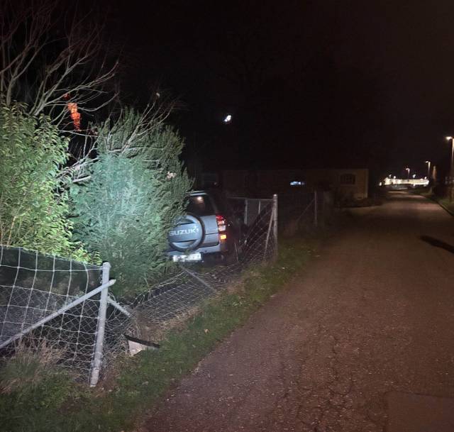 Eine Strolchenfahrt endete an einem Gartenzaun in Rheinfelden.
