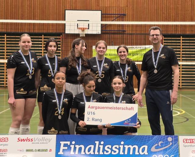 Die Aargauer Vizemeisterinnen: Das Team U16