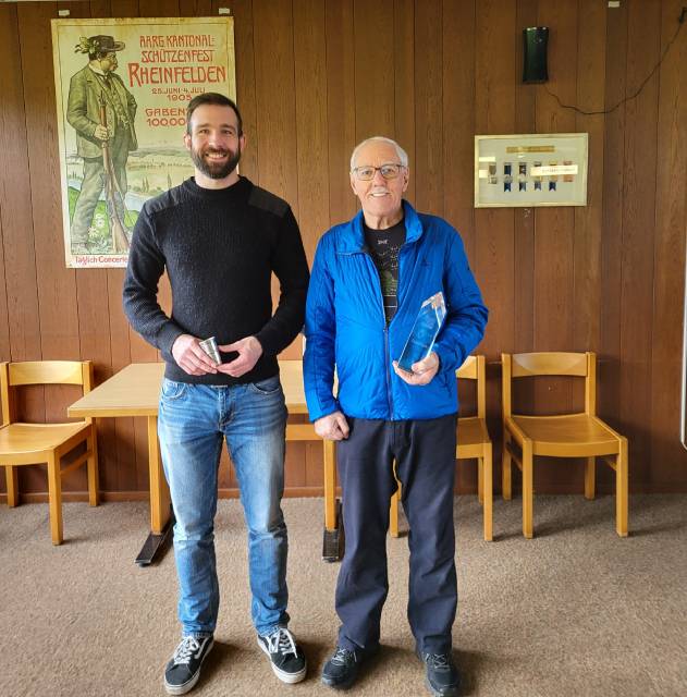 Rechts Karl Plüer, links Pascal Meier