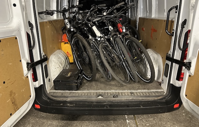 E-Bikes in Lieferwagen. Foto: BAZG