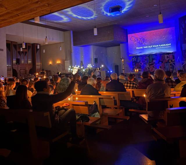 Die Osternachtsfeier bildete den feierlichen Abschluss des Treffens. Foto: zVg