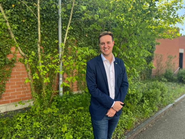 Michael Schiffer beim Treffen mit fricktal.info in Stein