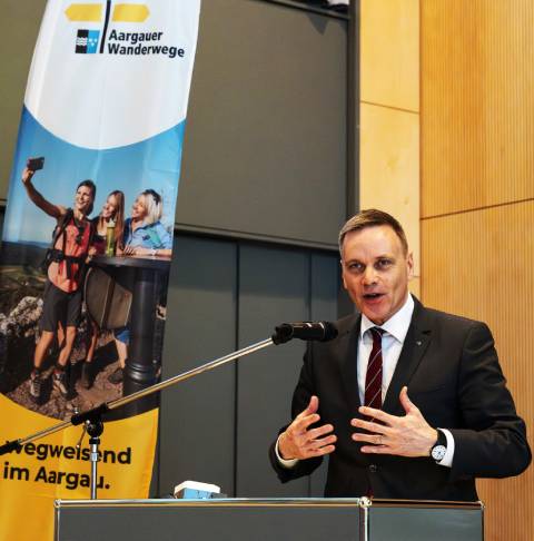 Der Aargauer Gesundheitsminister Jean-Pierre Galatti überbrachte die Grüsse der gesamten Regierung. Foto: zVg