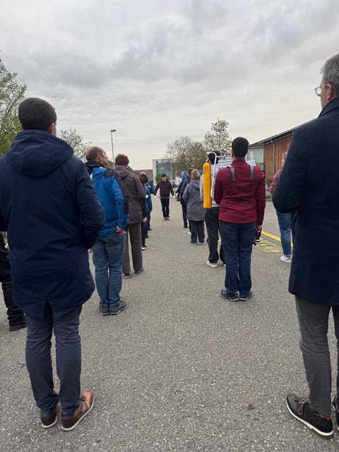 Marschprobe fürs EMF. Foto: zVg