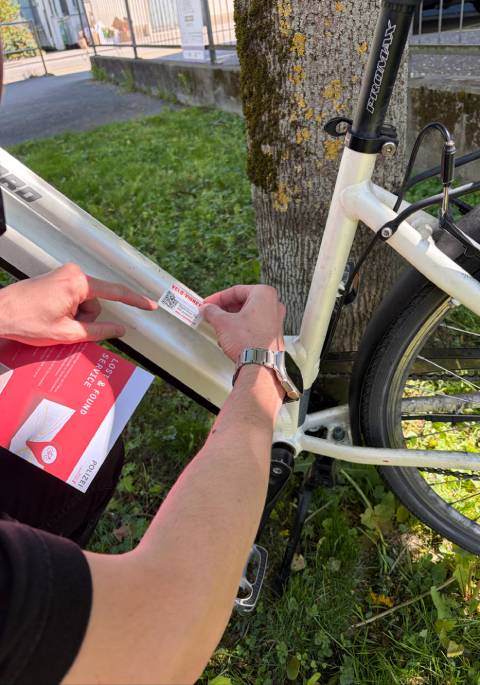 Die Velo-Vignette bewährt sich als Präventionsmassnahme. Foto: zVg