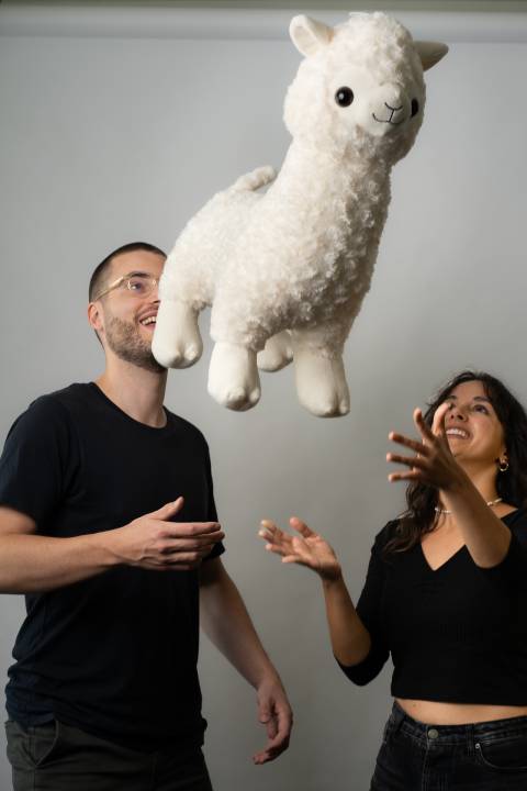 Die Gründer von Karma Lama, Sabrina Trachsler und Christian Schefer. Foto: zVg