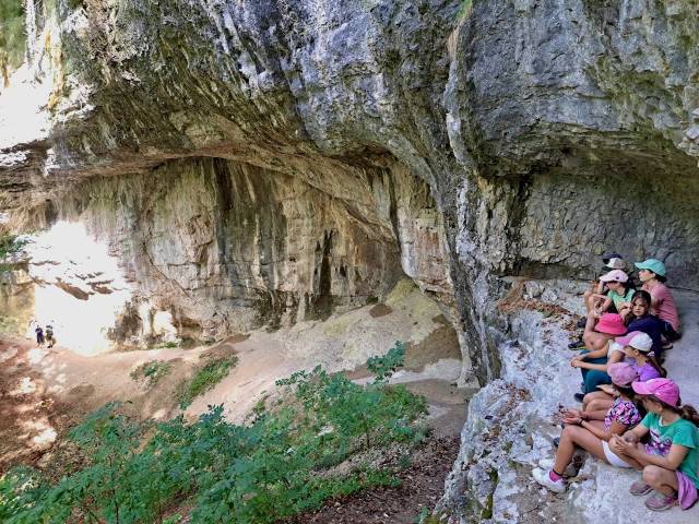Die Väter und Kinder beim Rütifall in Diegten