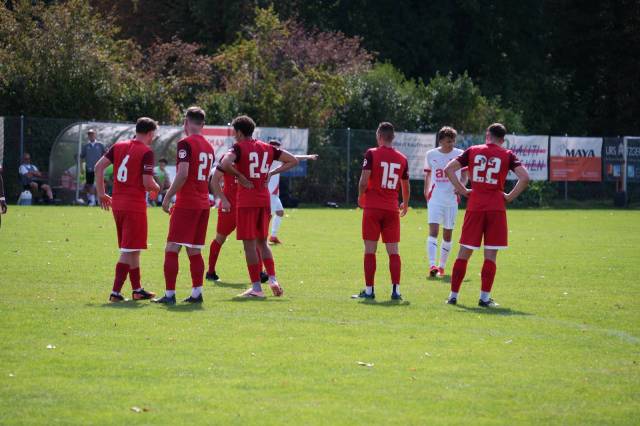 FC Wallbach-Zeiningen feiert das 1.Tor des Spiels von Manuel Guarda. Foto: zVg