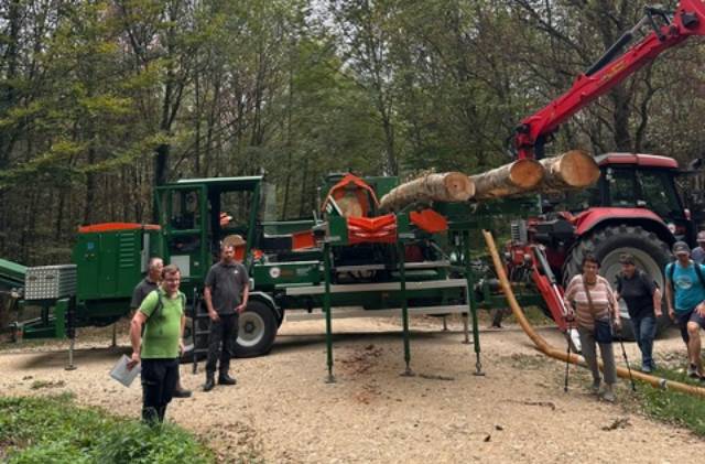 Förster Philipp Küng führte die Gruppe durch den Wald.