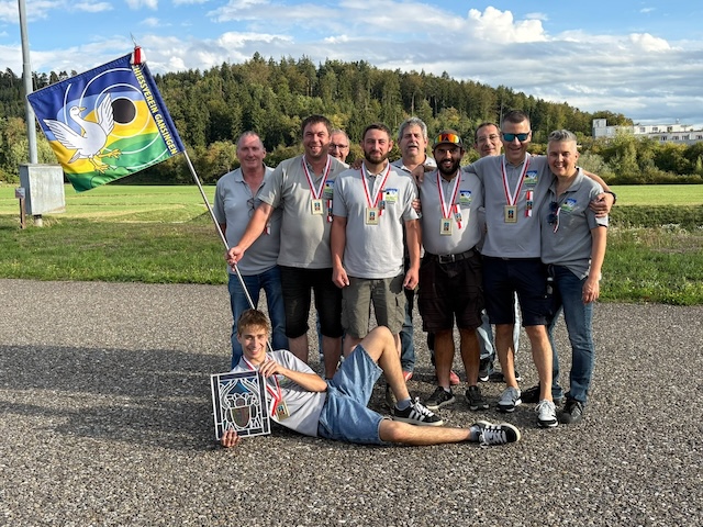 Alle zehn Finalteilnehmer des SV Gansingen am Gruppenfinal in Winterthur. Foto: zVg