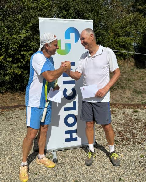 Die Finalisten der Kategorie Herren Senioren 65+ R3/R6 (v.l.): Martin Gloor und Daniel Müller. Foto: zVg