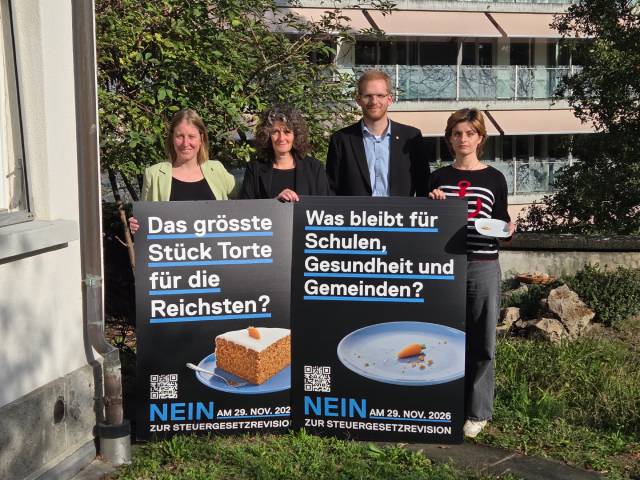 Die SP Aargau macht keinen Hehl daraus, was sie von der Steuergesetzrevision hält.