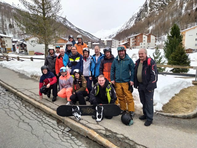 Skiweekend von der Musikgesellschaft Wil in Saas Almagell